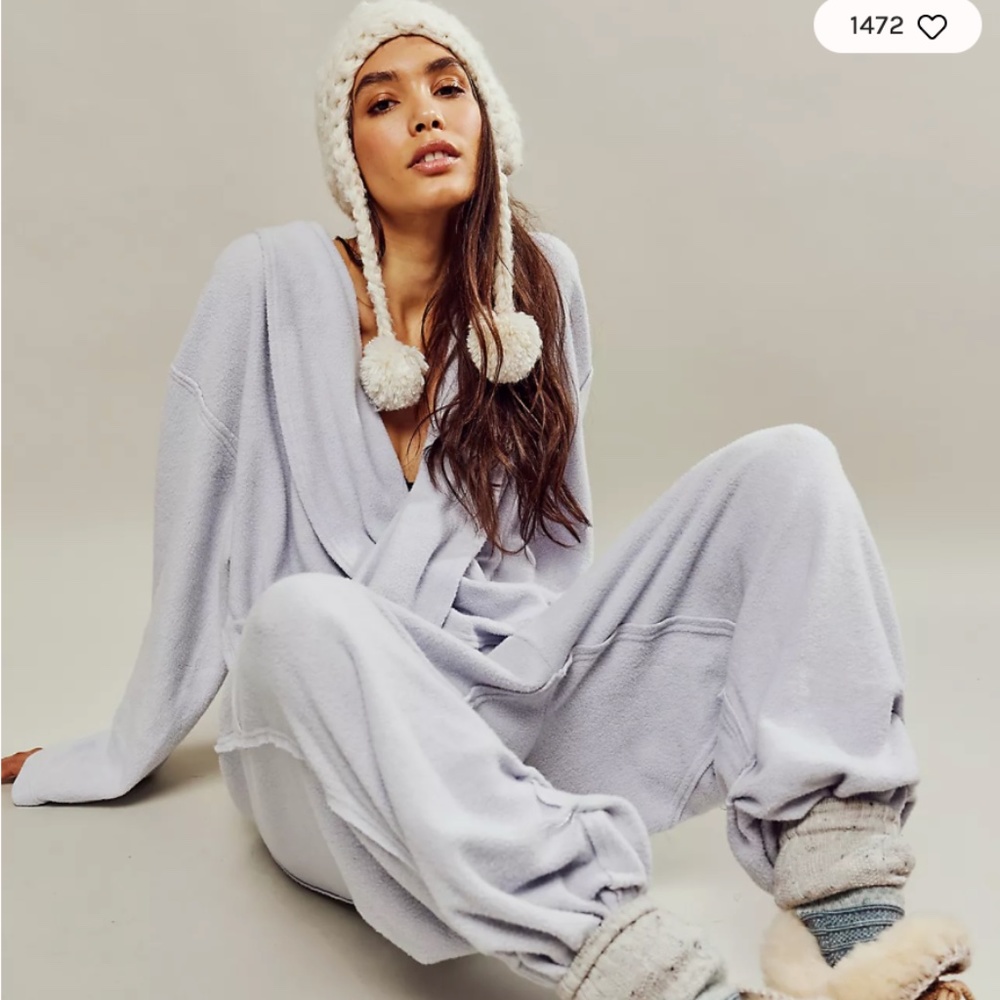 Free People Day Off Fleece Romper